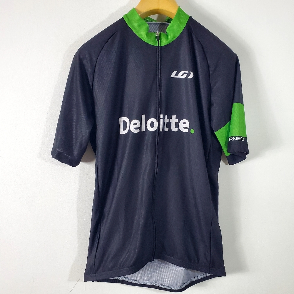 NWT-Louis Garneau Men's Cycling Short Sleeve Zip Top